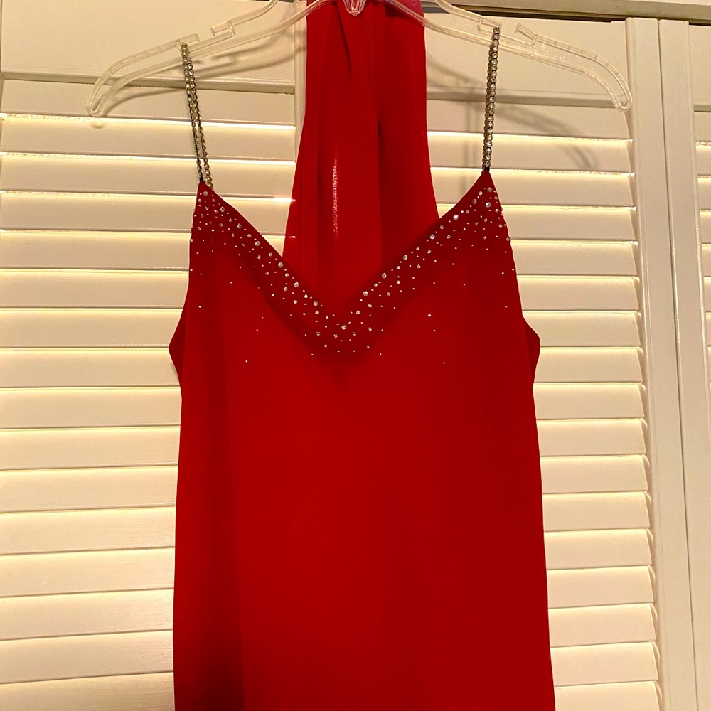 2000 red prom dress, size 9-10